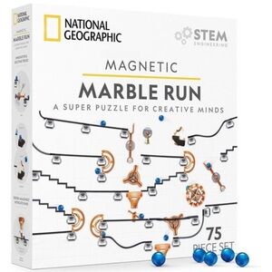 National Geographic STEM Magnetic Marble Set - Blue and Orange
